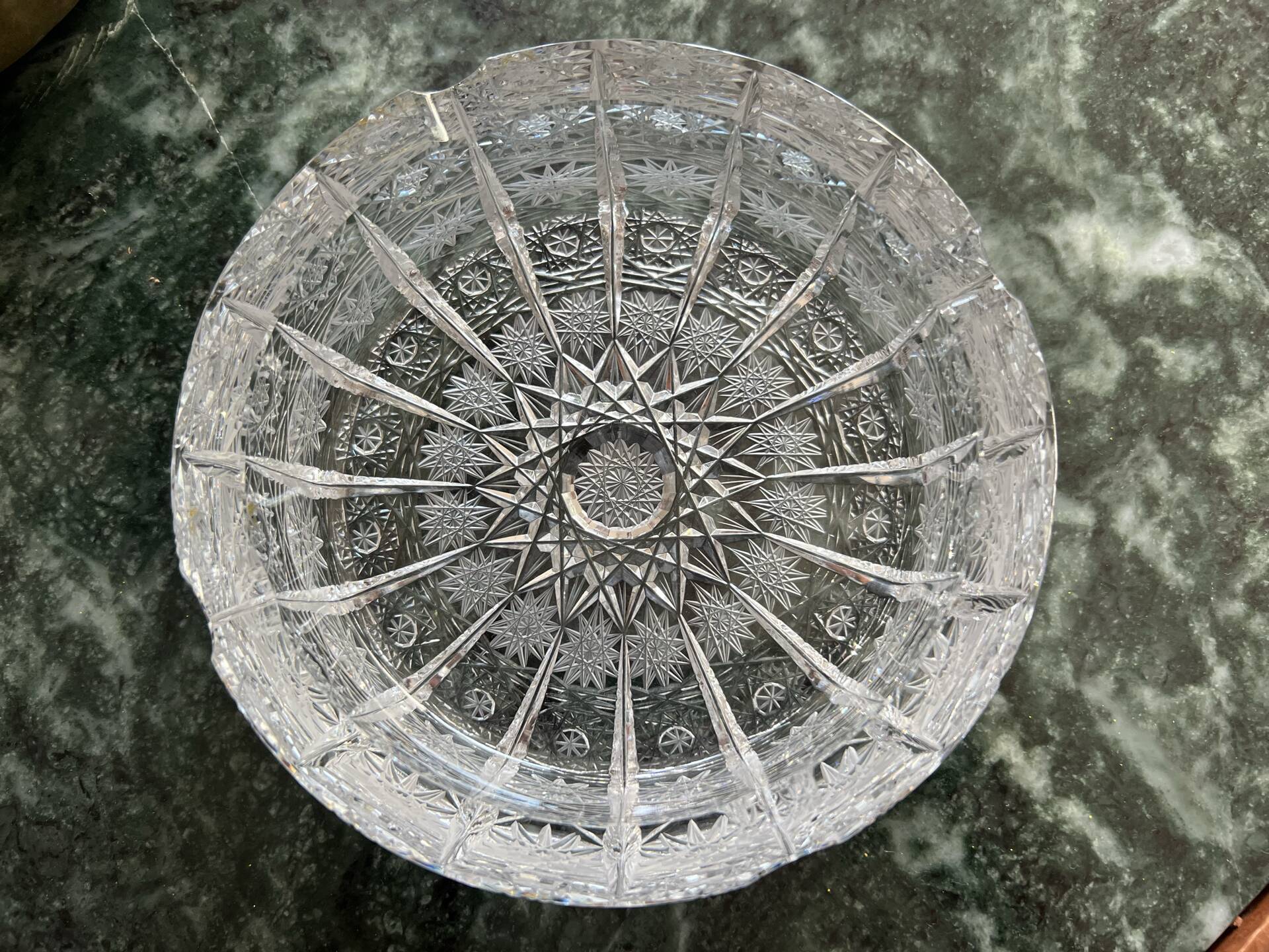 Ashtray, crystal catch-all from Bohemia