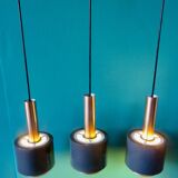 Vintage pendant lamp with 3 lights "Doria" Austria 1960