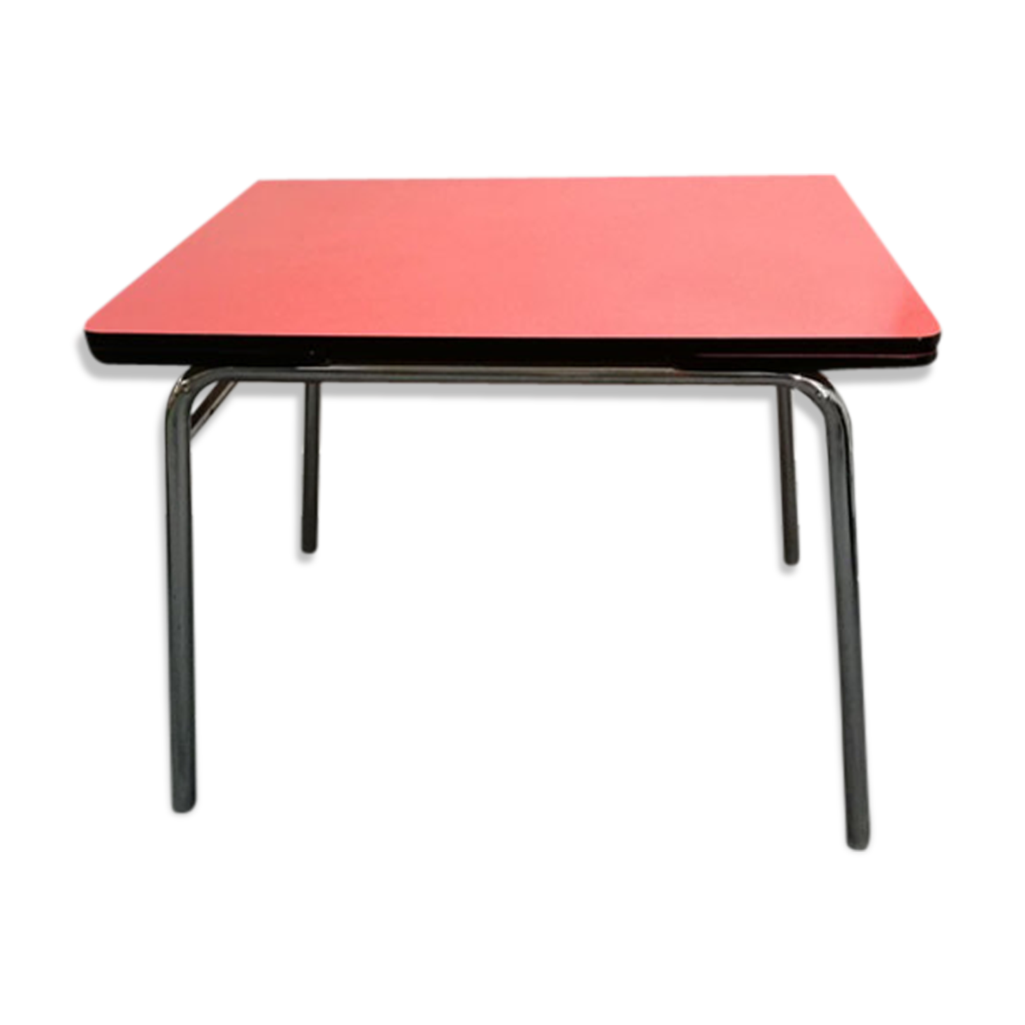 Red formica table