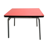 Red formica table