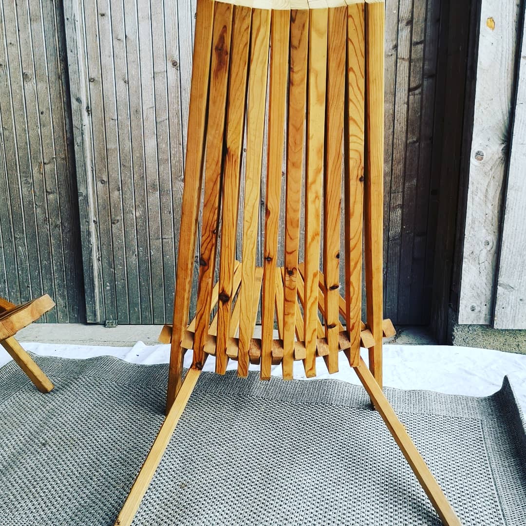 2 chilean vintage wooden