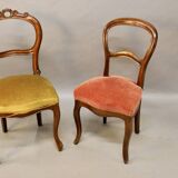 Ensemble de deux chaises de salon XIXème