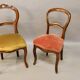 Ensemble de deux chaises de salon XIXème