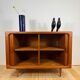 Dyrlund buffet in teak with sliding doors, Denmark 1960.