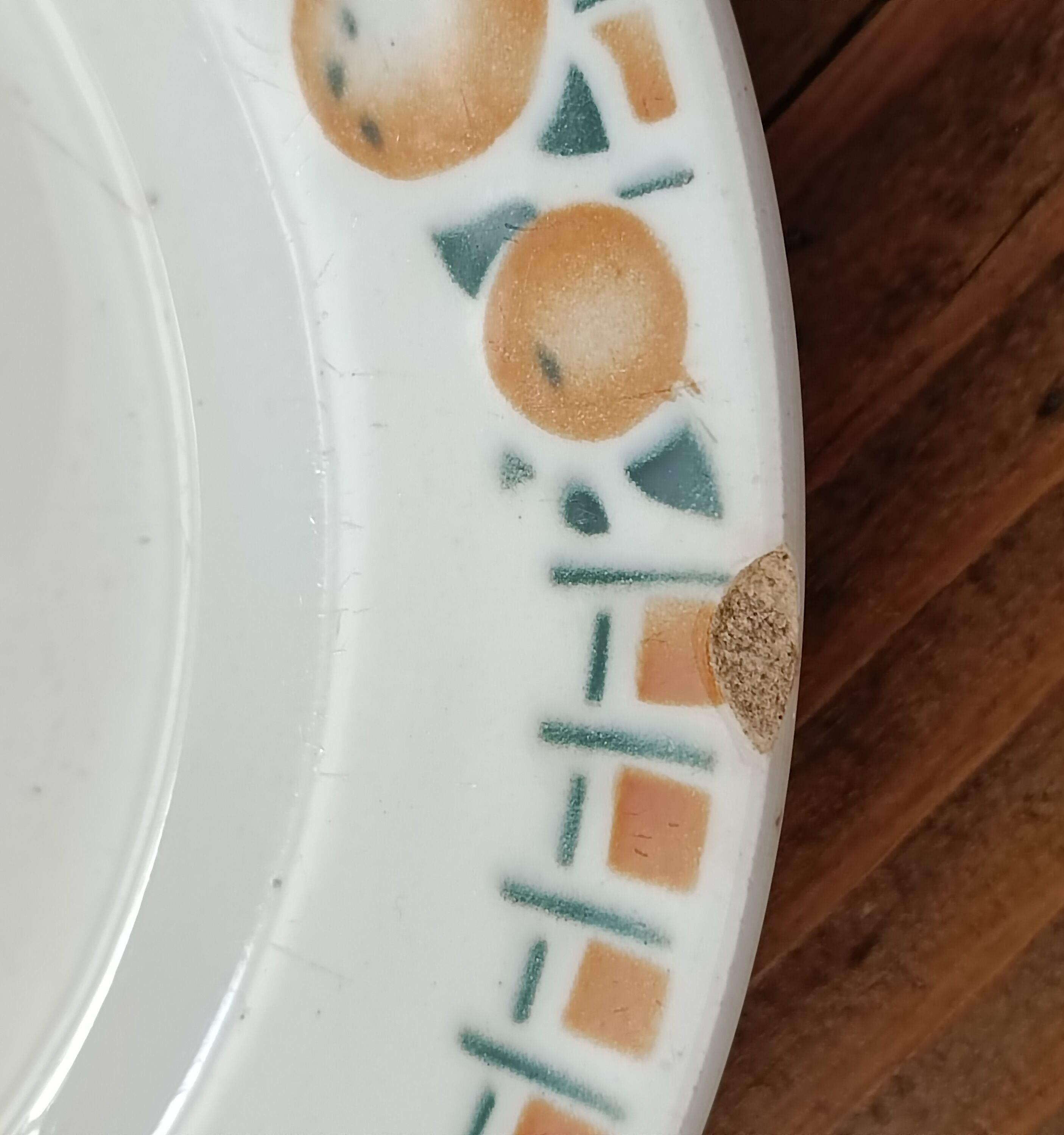 6 dessert plates iron land Saint Amand