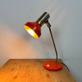 Vintage orange east german table lamp from aka leuchten, 1970s