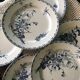 Set of 6 flat plates Sarreguemines "Carmen"