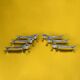 Vintage silver-plated dachshund knife rests – set of 6 – retro table decoration