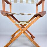 Pair of folding director's chairs