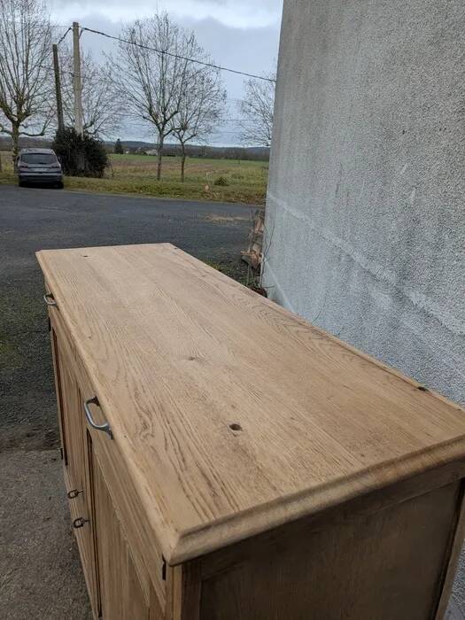 Natural wood sideboard