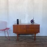 Enfilade scandinave meuble tv en teck design 1960 vintage