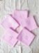 Set of 5 old pink towels