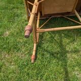 Rattan coffee table with drawer