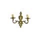 AEB Wall Lamp, Rococo, Brass, Poland, 1970s