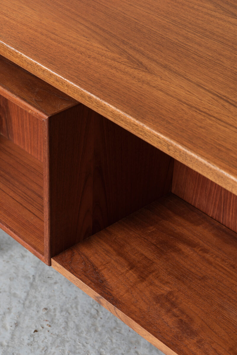Freestanding writing desk in teak, Danish design, 1950s