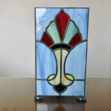 Art deco lamp in glass paste