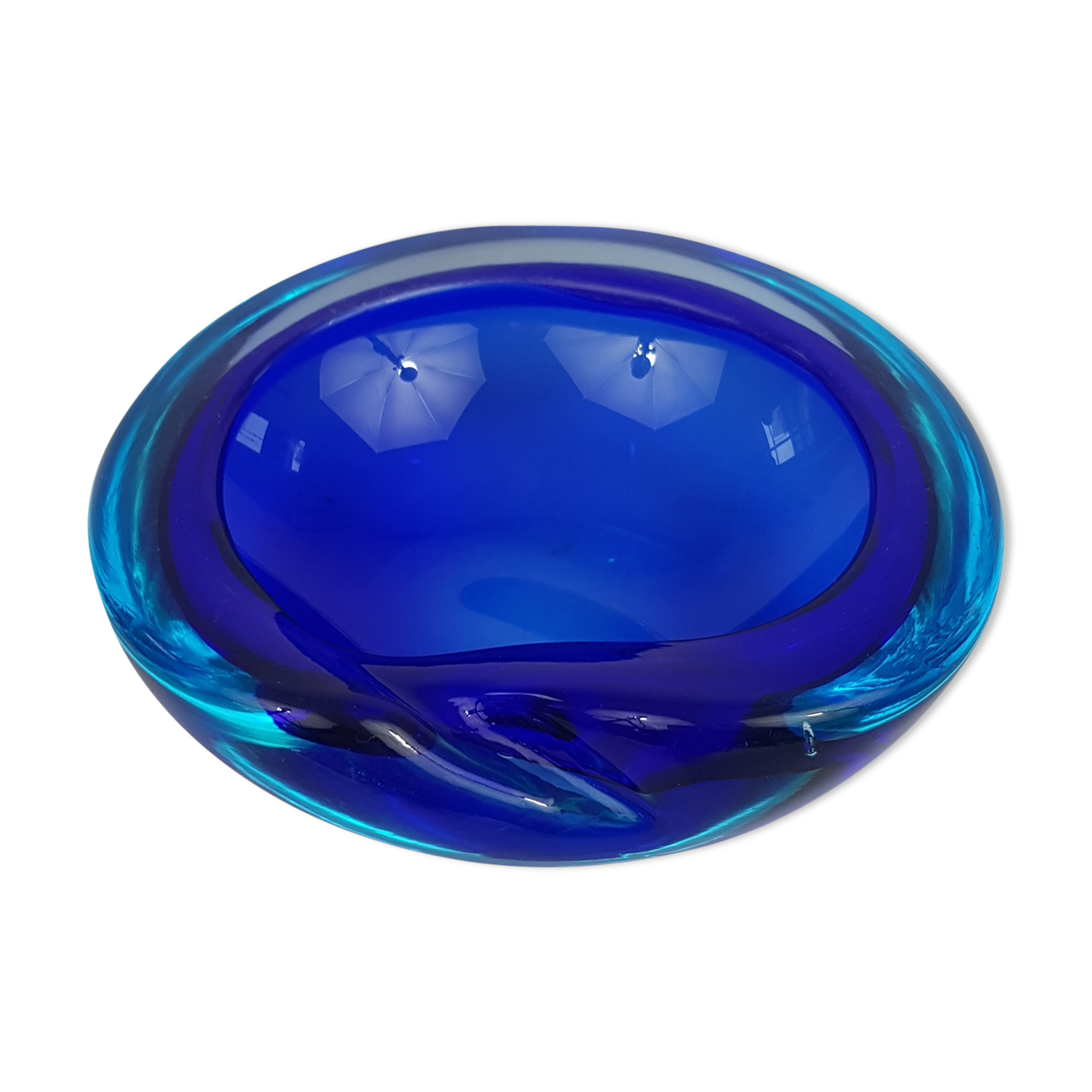 Ashtray "geode" Murano Sommerso