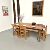 Solid beech farmhouse table