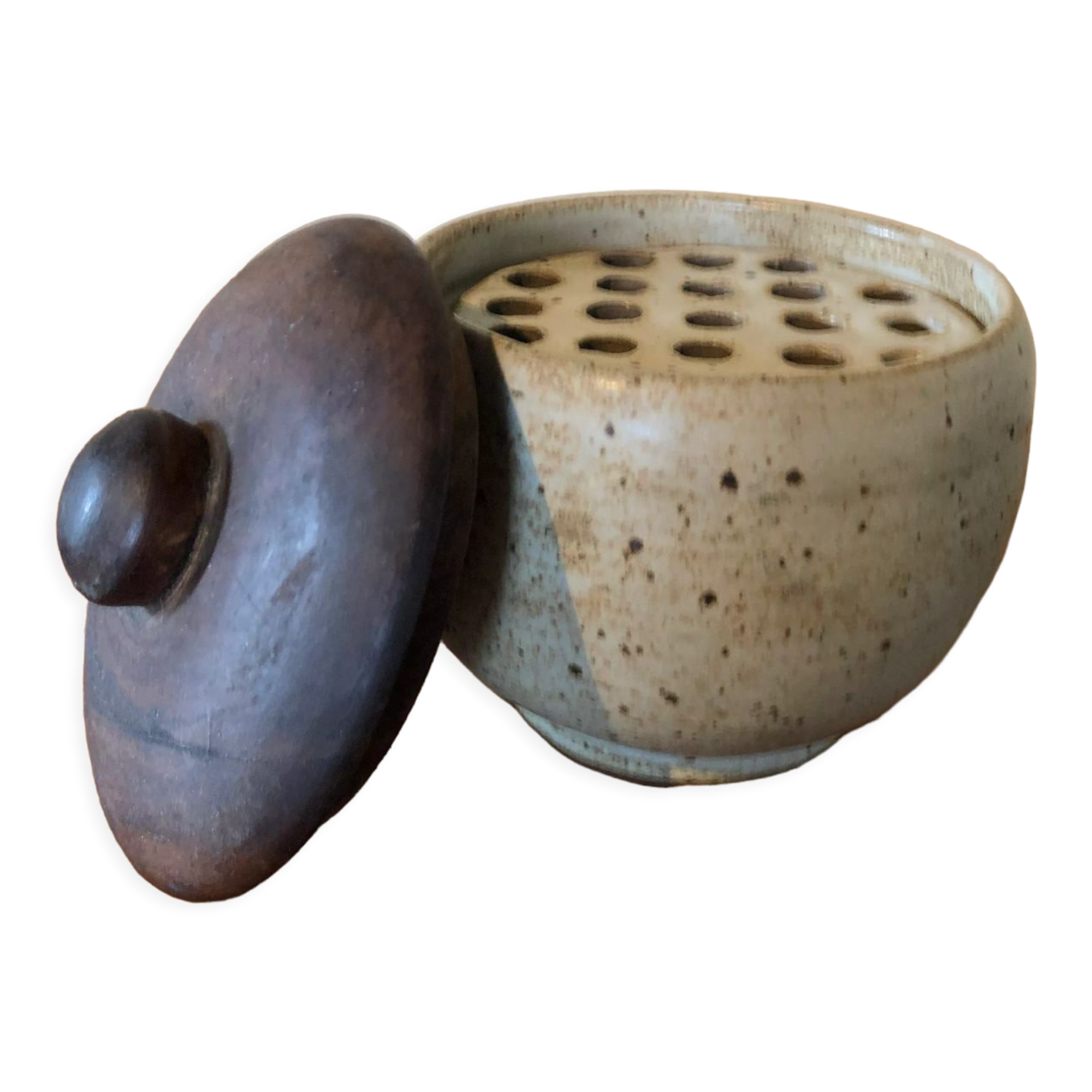 Ceramic picflower vase