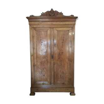 Wardrobe in solid elm