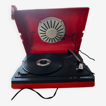 Tourne disque schneider rouge