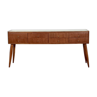 Mid-Century Italian modern wood sideboard from 50s