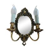 Applique miroir en bronze ancien