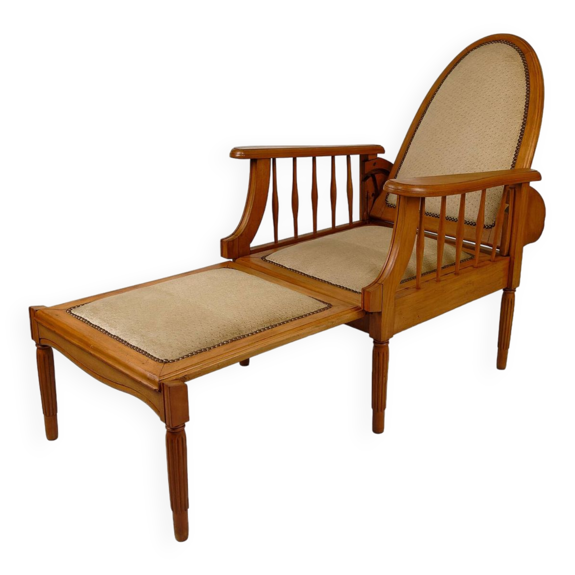 Morris beech lounge chair, Art Deco, France, Circa 1925