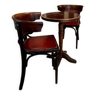 bistro table and 2 chairs