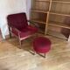 Sofa set with armchair and pouf by Arne Vodder for Glostrup.