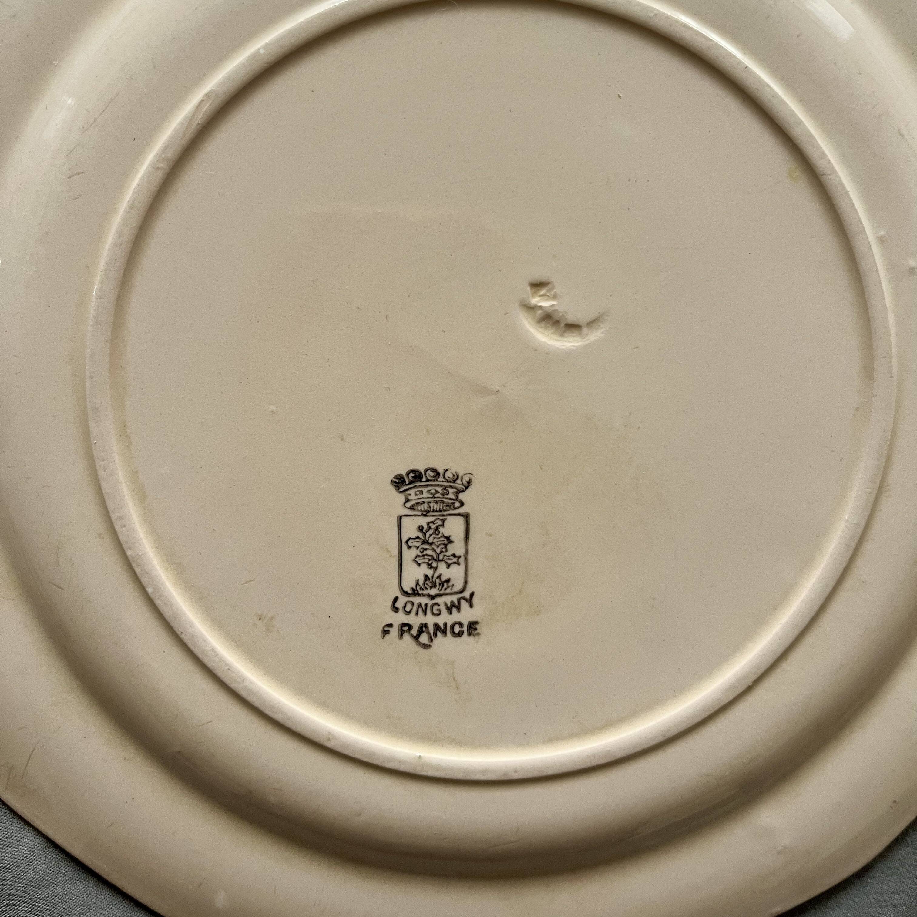 Set of 26 Longwy plates