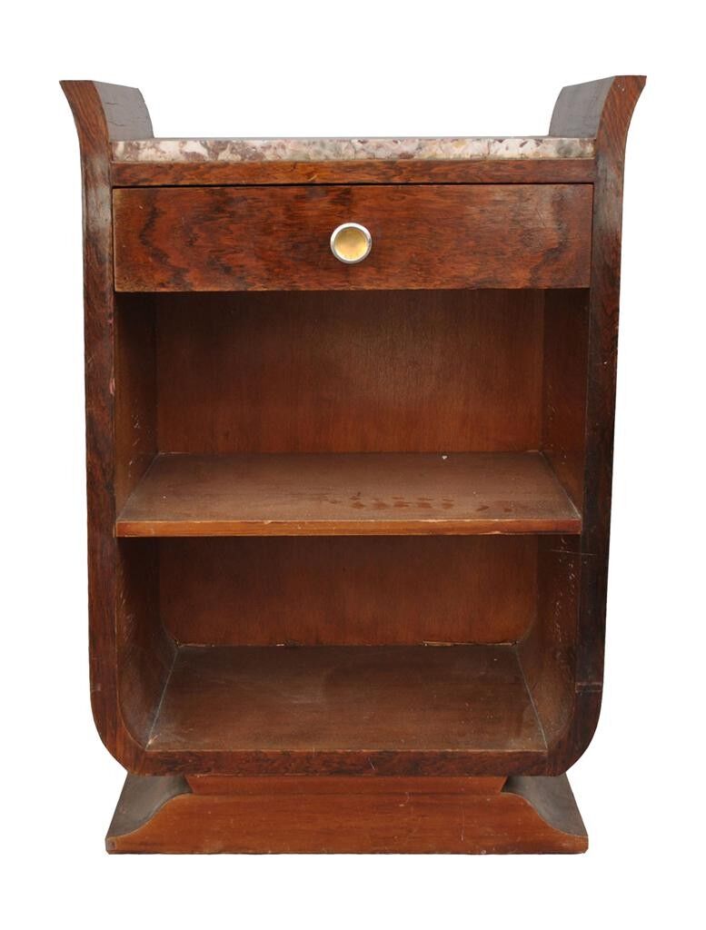 Nightstand lyre Deco 1930