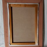 Oil on canvas framed signed S P The rose 56,5 X 44 cm
