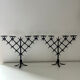 Pair of brutalist candlesticks