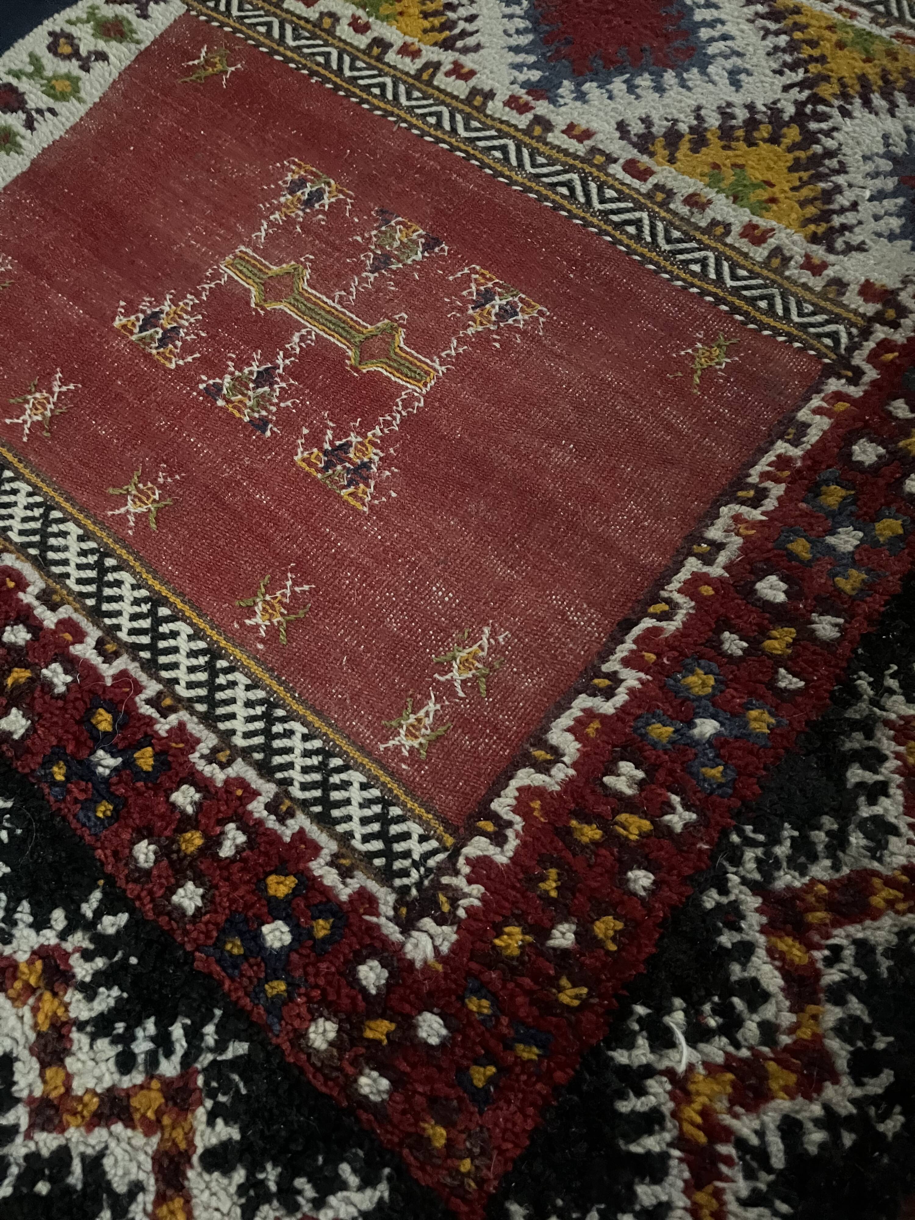 Vintage Berber Taznakht rug