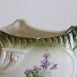 Small jardinière vase in art nouveau majolica.