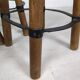 3 brutalist bar stools