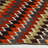 5x10 Madalion Design Turkish Kilim Rug,