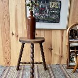 Tabouret bois tripode