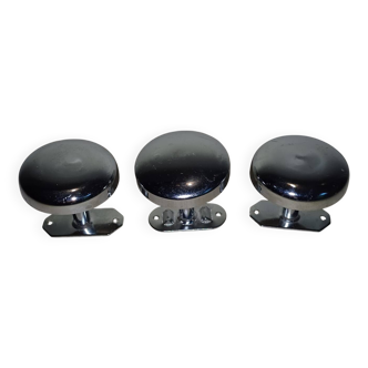 Chrome coat hooks