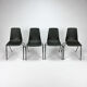 Ensemble de 4 chaises vintage Fantasia France années 1960