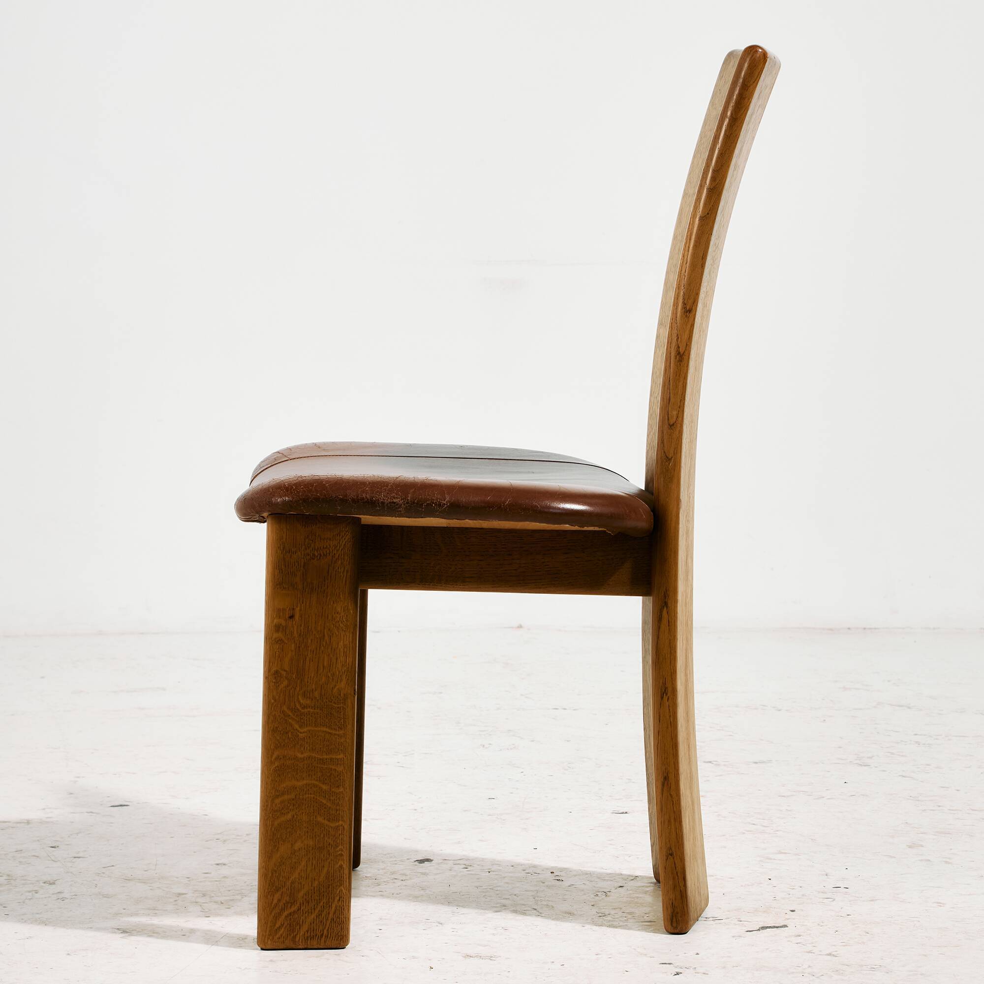 CJ Rosengaarden oak dining set, Set of 7
