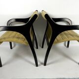 Mid-Century pair of Vivalda lounge chairs by Claudio Salocchi for Sormani. 1960s