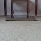 Coffee table modernist design metal and glass