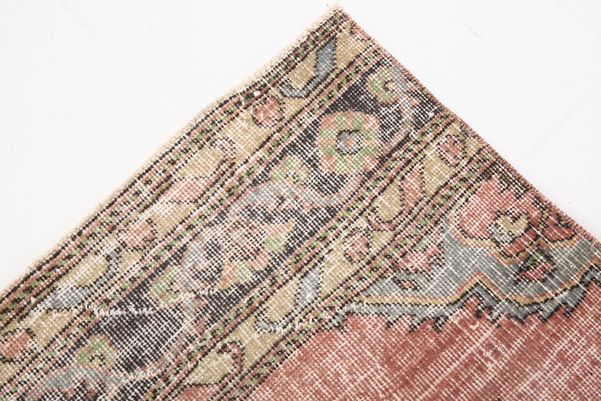 3x12 Rug For Hallway Dark Salmon  Persian Turkish Runner Rug, 82x364Cm SK 5242