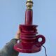 Burgundy ceramic lamp