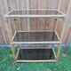 Rattan furniture, smoked shelf