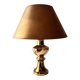 Gilded ceramic table lamp by Gustav Leek, Luxus, 1960s.