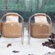 Vecta Zermatt chrome armchair in beige leather, 1970s