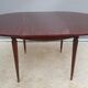 Extendable table mahogany lacquered 1960 butterfly extensions
